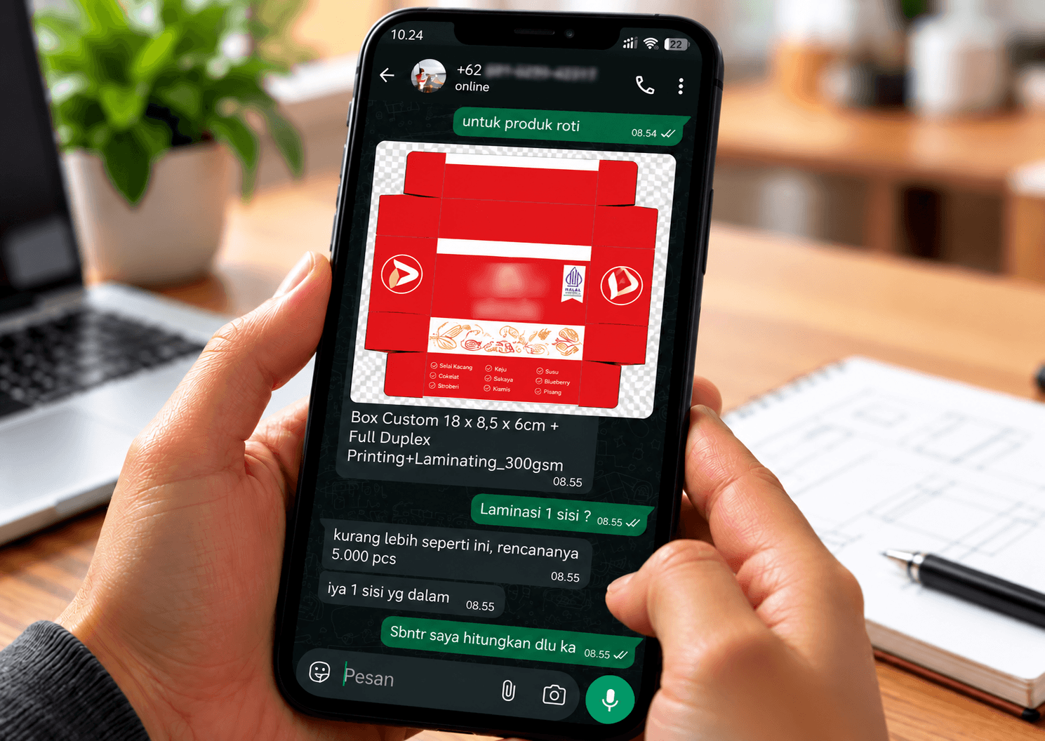 Kirim kebutuhan melalui WhatsApp